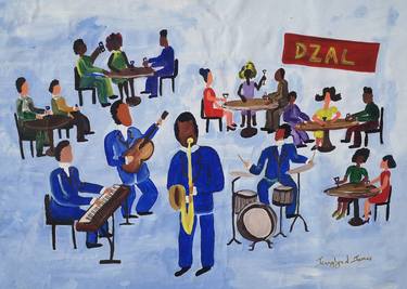 Original Figurative Music Paintings by Jennylynd James