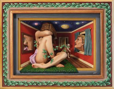 Original Surrealism Love Paintings by Jerry Williams