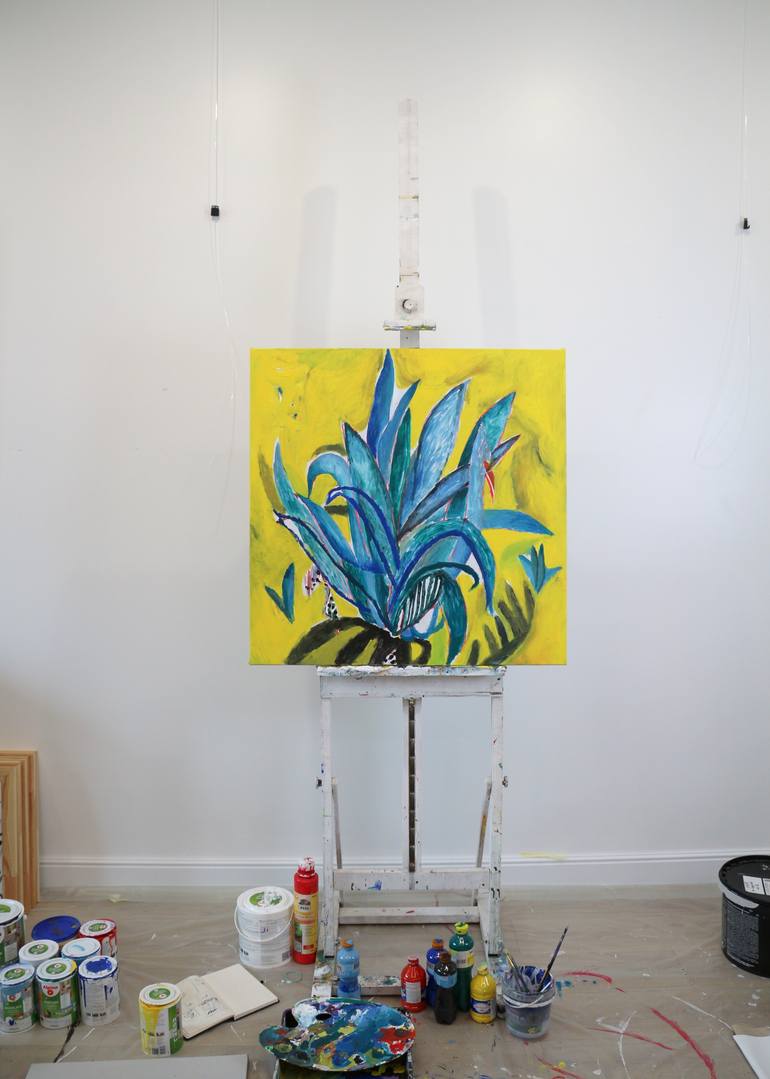 Original Contemporary Botanic Painting by Tetiana Rusetska