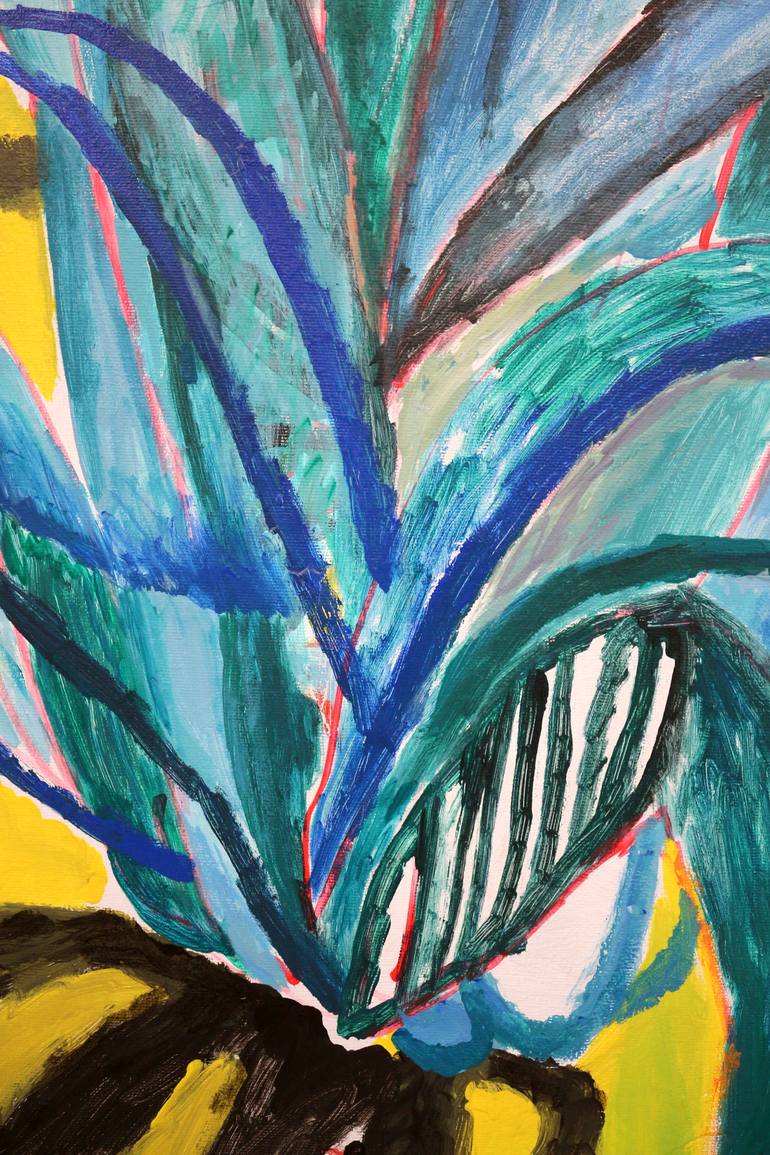 Original Contemporary Botanic Painting by Tetiana Rusetska