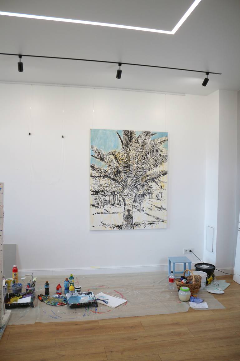 Original Contemporary Botanic Painting by Tetiana Rusetska