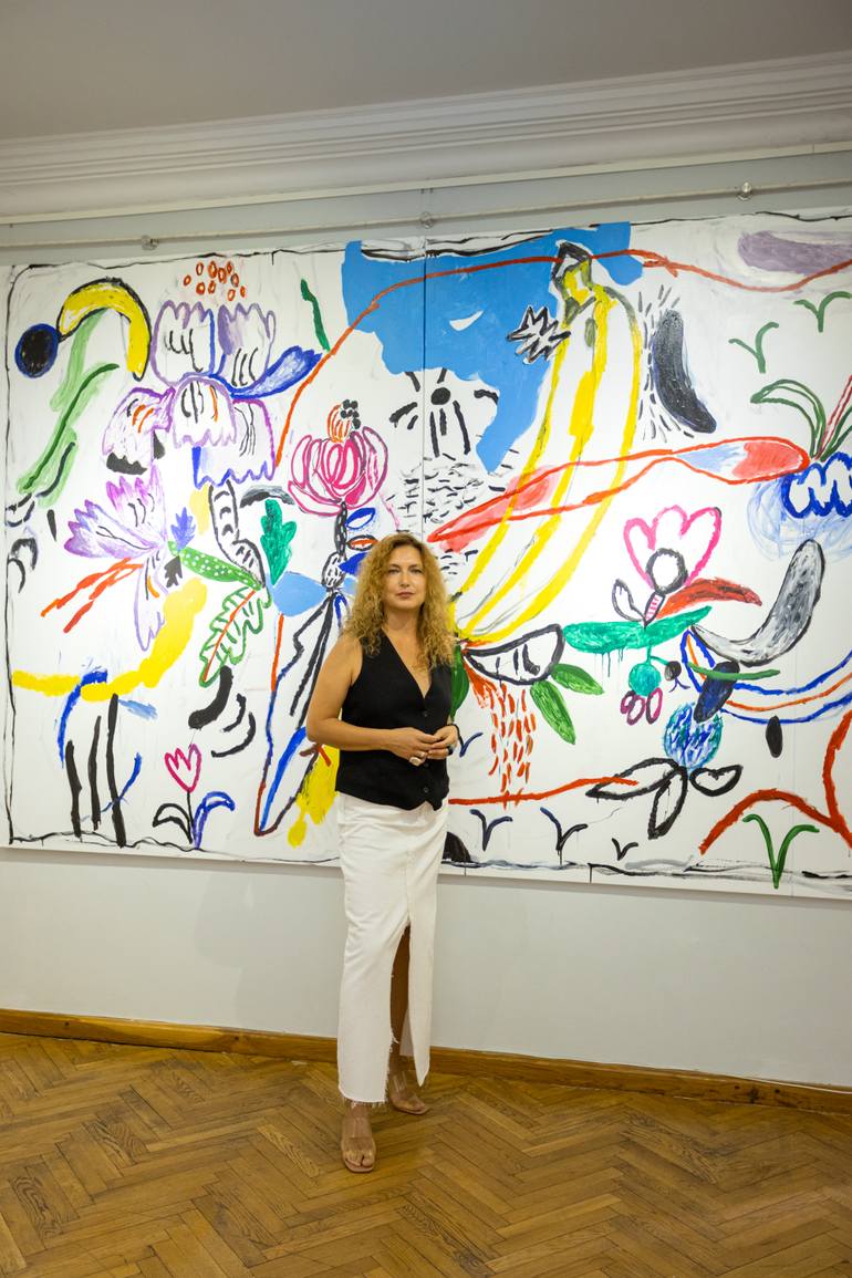 Original Contemporary Floral Painting by Tetiana Rusetska