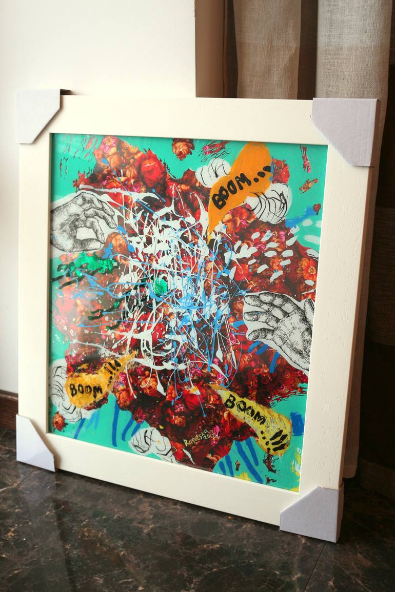 Original Conceptual Abstract Painting by Tetiana Rusetska