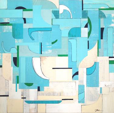 Original Modern Abstract Collage by Darla McKenna