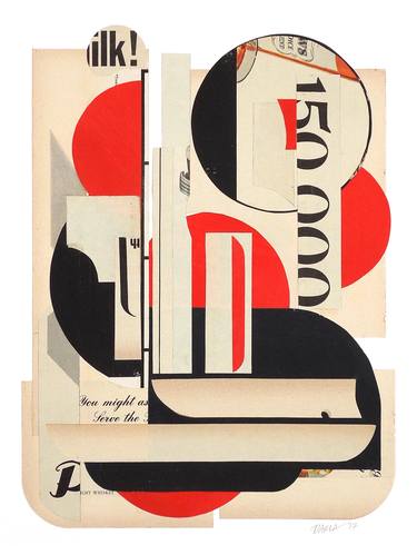 Original Art Deco Abstract Collage by Darla McKenna