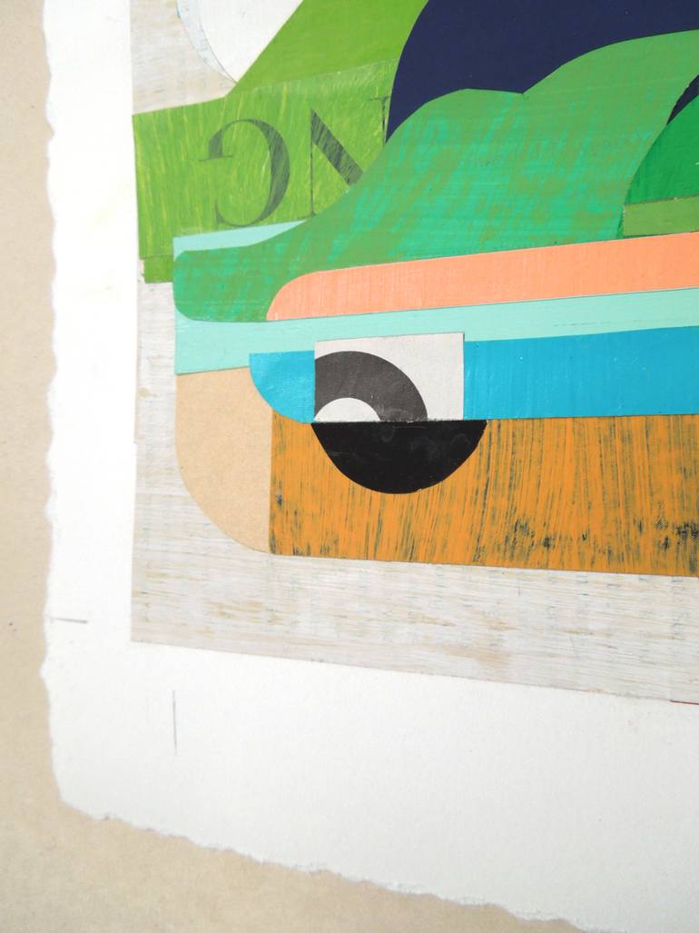 Original Modernism Abstract Collage by Darla Mckenna