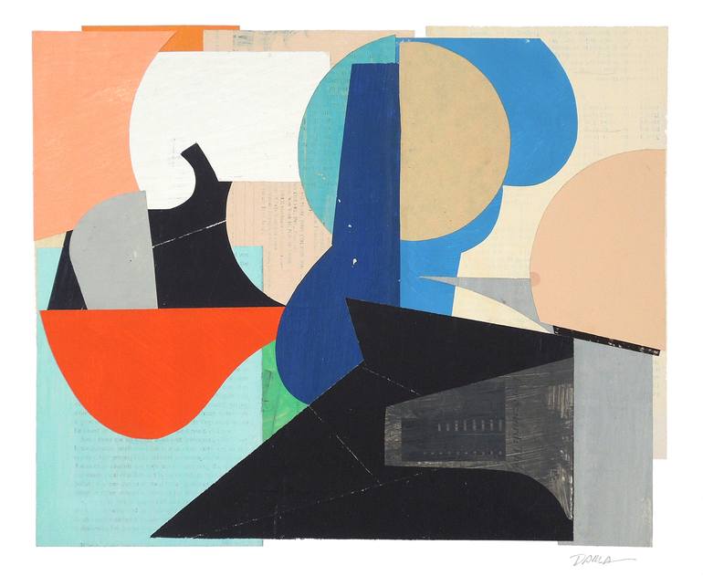 Original Modern Abstract Collage by Darla Mckenna