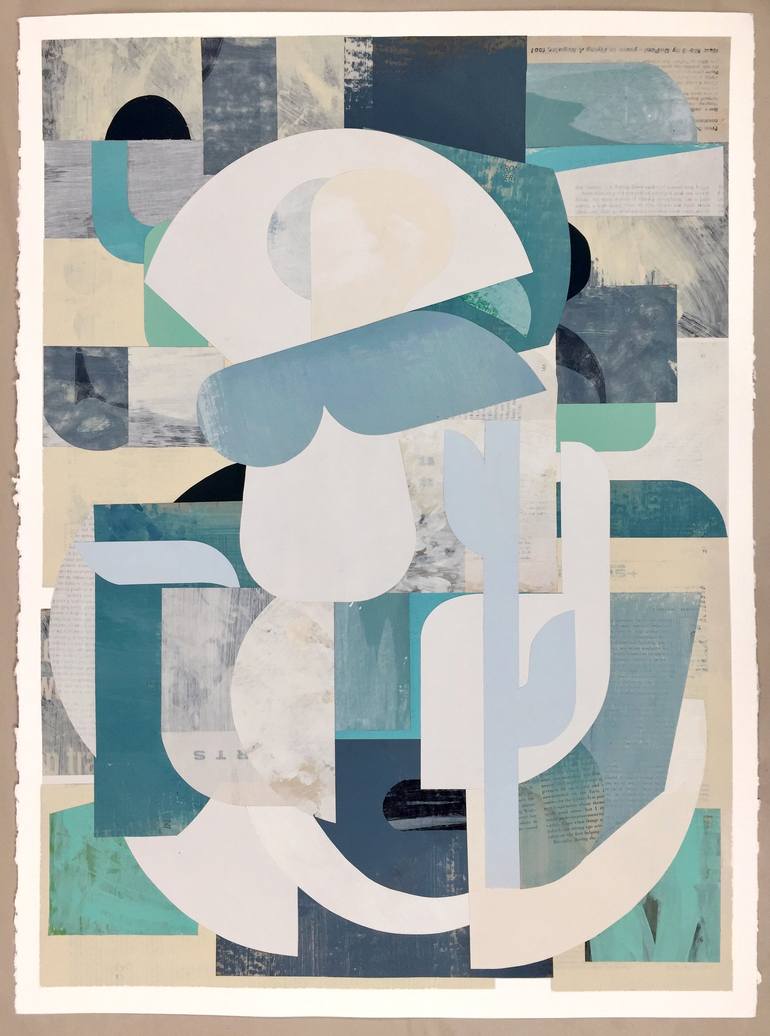 Original Modern Abstract Collage by Darla Mckenna