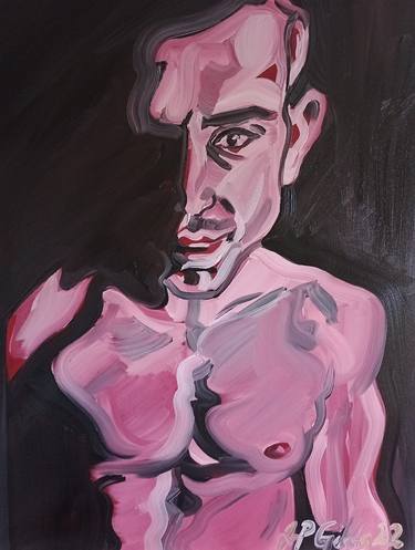 Original Impressionism Men Painting by John-Paul Gibbs