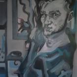 (Still Life) Merlin in Blue (the dead cabaret) by John-Paul Gibbs