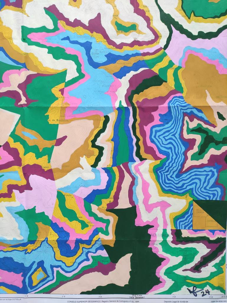 Original Abstract Painting by Tom Glendenning