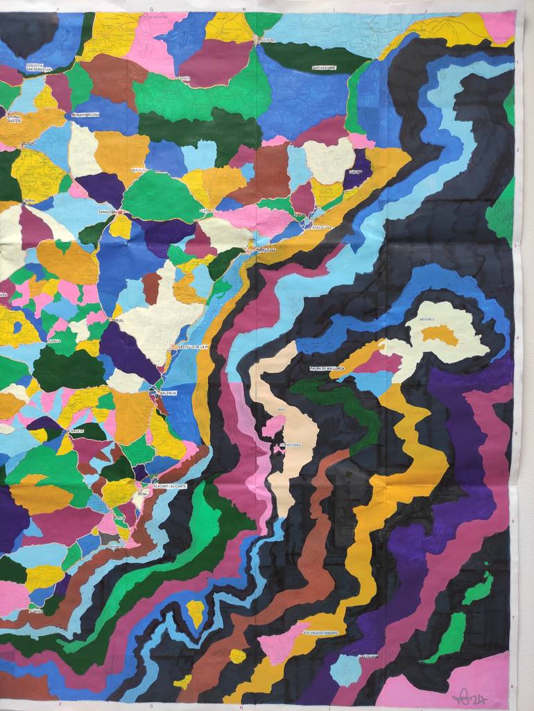 Original Abstract Painting by Tom Glendenning