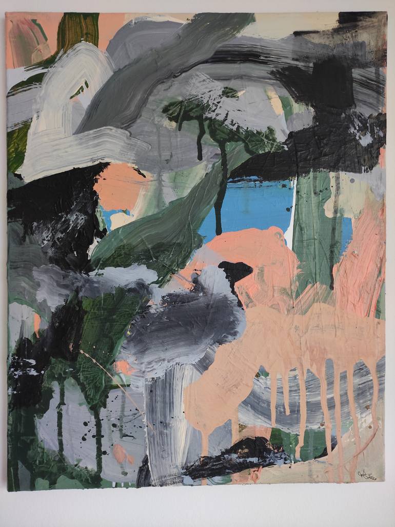 Original Abstract Expressionism Abstract Painting by Tom Glendenning
