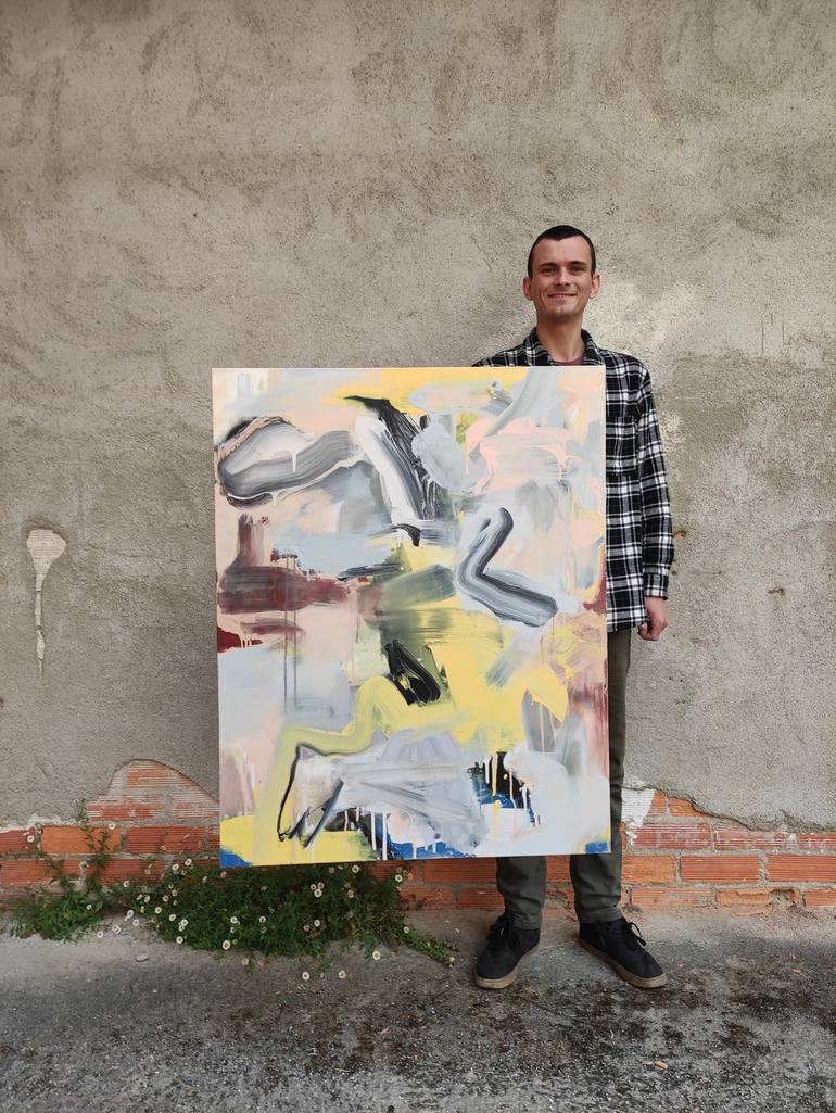 Original Abstract Expressionism Abstract Painting by Tom Glendenning