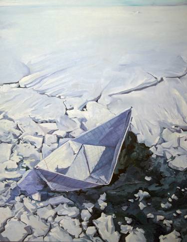Print of Art Deco Boat Paintings by Anatolii Varvarov