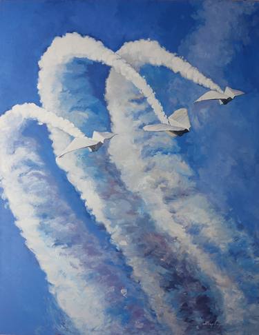 Print of Aeroplane Paintings by Anatolii Varvarov