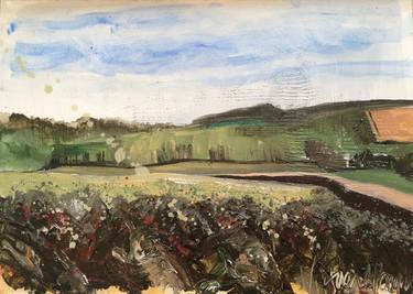 Original Expressionism Landscape Painting by Victoria Albuquerque