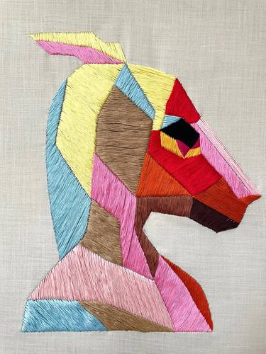 Textile Artwork "Unicorn" thumb