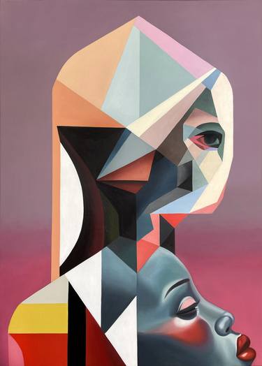 Original Geometric Paintings by Tanja Hirschfeld