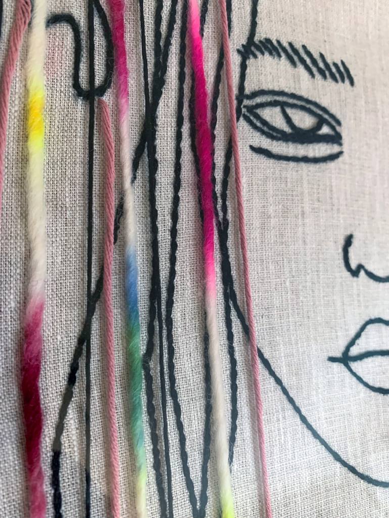 Original Portraiture People Mixed Media by Tanja Hirschfeld