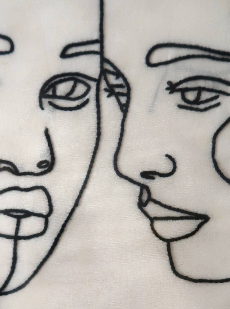 Original Figurative People Drawing by Tanja Hirschfeld