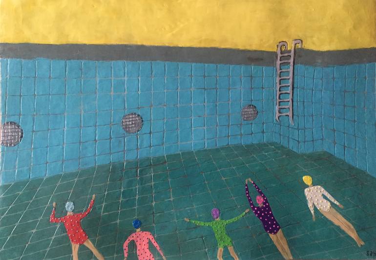 Empty pool Painting by Sofia Ivanidze | Saatchi Art