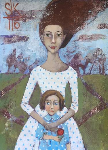 Print of Figurative Family Paintings by Svetlana Kornilova