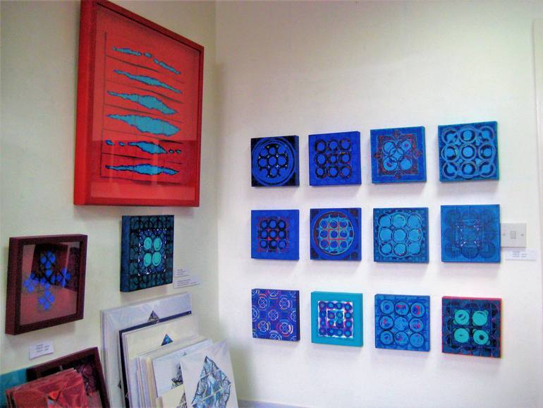 Original Abstract Geometric Painting by Jonet Harley-Peters