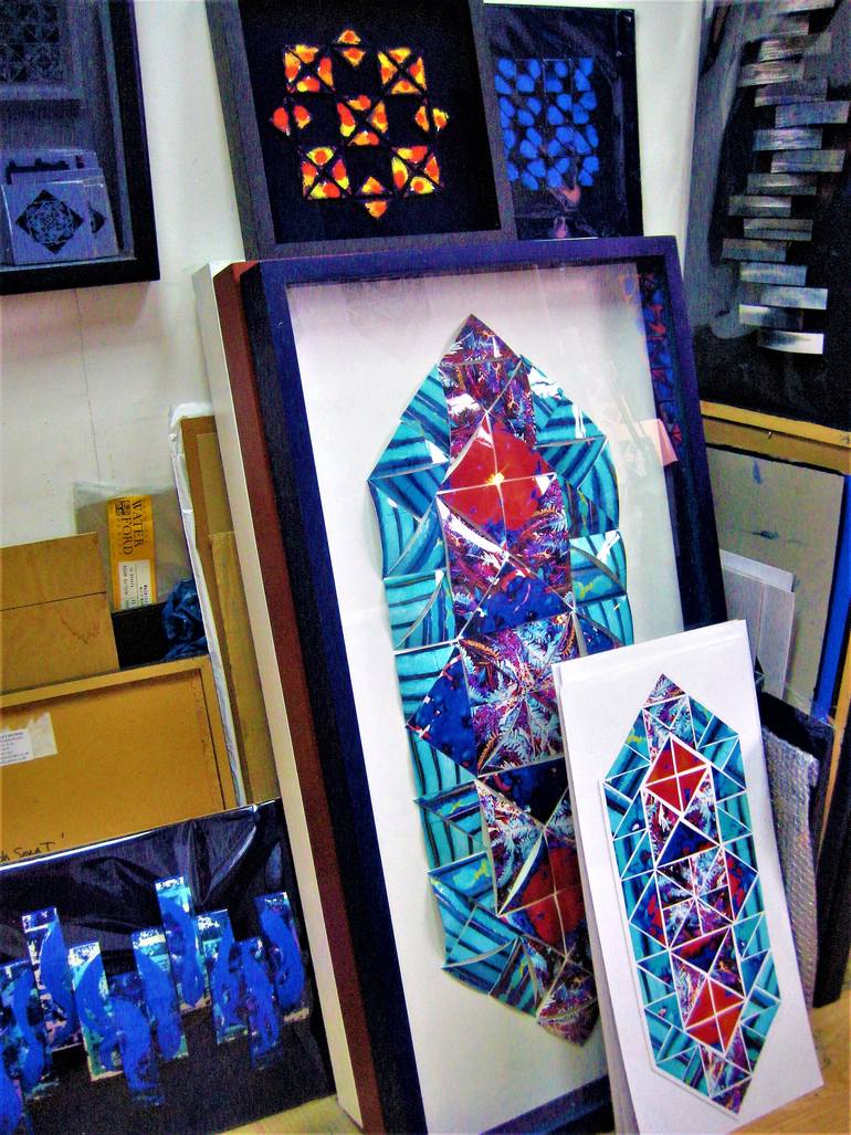 Original Abstract Geometric Sculpture by Jonet Harley-Peters