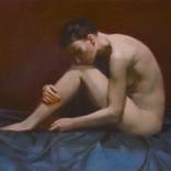 Nude on blue by Oleg Sergeev