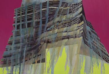 Original Abstract Architecture Paintings by Luke M Walker