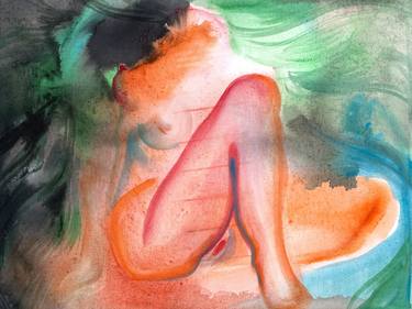 Original Abstract Nude Paintings by Alex S