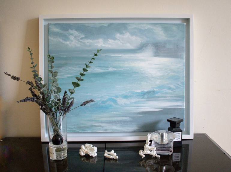 Original Abstract Expressionism Seascape Painting by Alex S