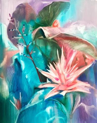 Original Abstract Botanic Paintings by Alex S