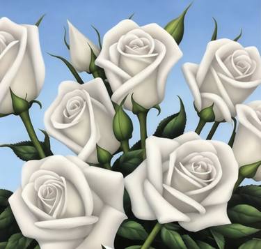 Original Contemporary Floral Painting by Alex S