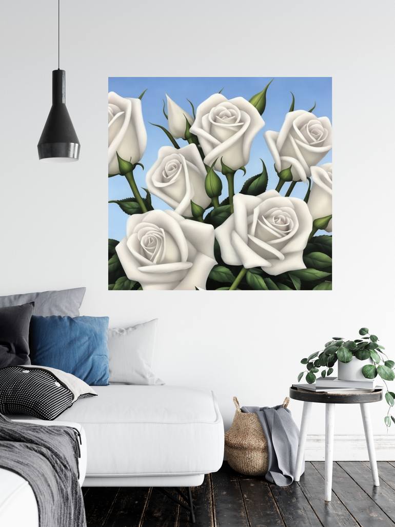 Original Contemporary Floral Painting by Alex S