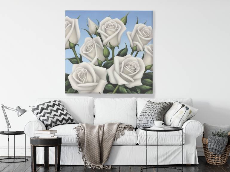 Original Contemporary Floral Painting by Alex S
