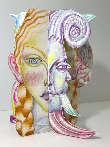 Original Art Deco Classical Mythology Sculpture by Alex S