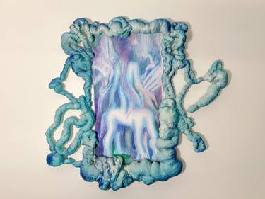 Original Abstract Expressionism Classical Mythology Mixed Media by Alex S