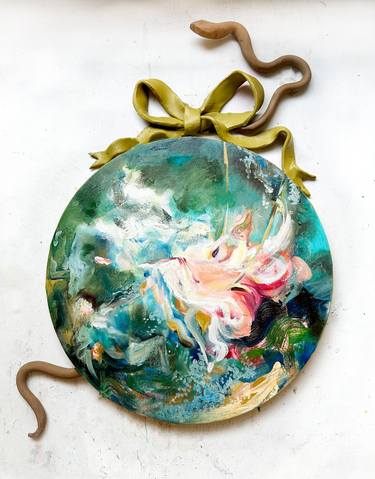 Original Rococo Abstract Paintings by Alex S