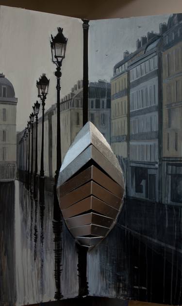 Original Figurative Architecture Paintings by Alex S