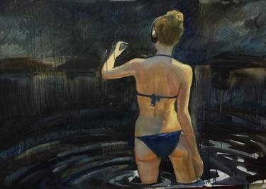 Original Figurative Nude Paintings by Alex S