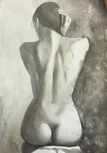 Original Figurative Nude Paintings by Alex S