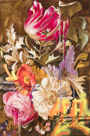 Print of Art Deco Floral Paintings by Alex S
