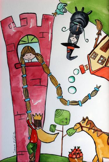 Print of Illustration Kids Paintings by Joana Espiñal