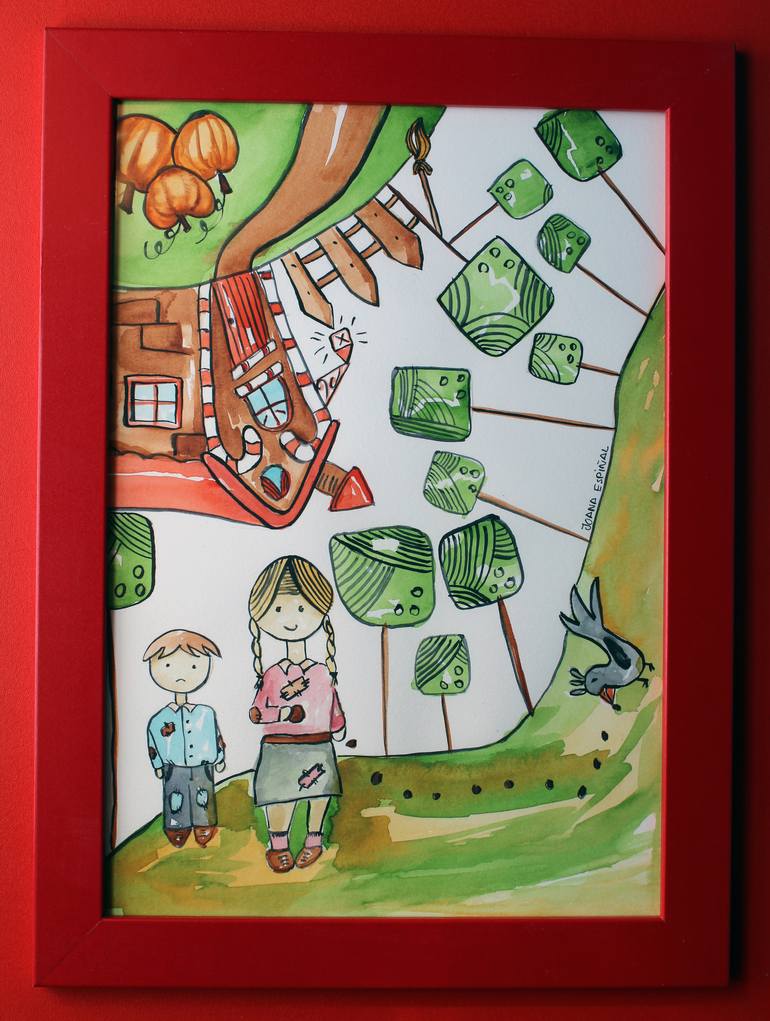 Original Illustration Kids Painting by Joana Espiñal