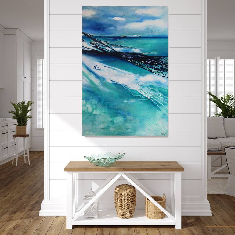Original Abstract Expressionism Abstract Painting by Ollie Cervenkova