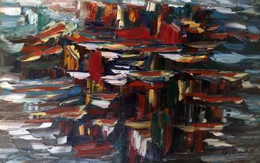 Print of Abstract Expressionism Seascape Paintings by Rajkumar Duraiswamy