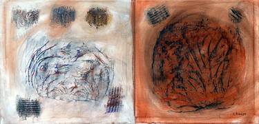 Original Abstract Classical Mythology Paintings by Chaim Bezalel