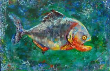Original Fish Paintings by Alla Dzevaltovska